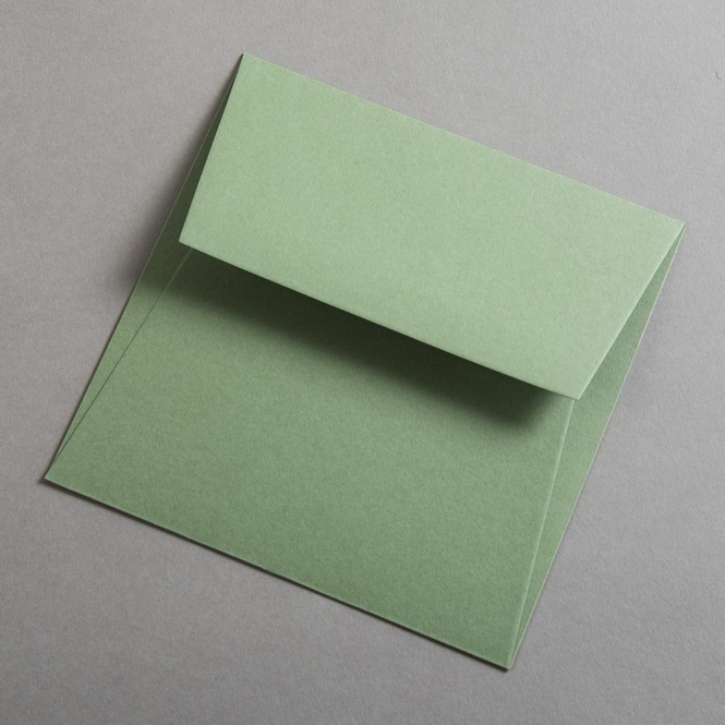 Colorplan Enveloppes 155x155 mm Vert olive