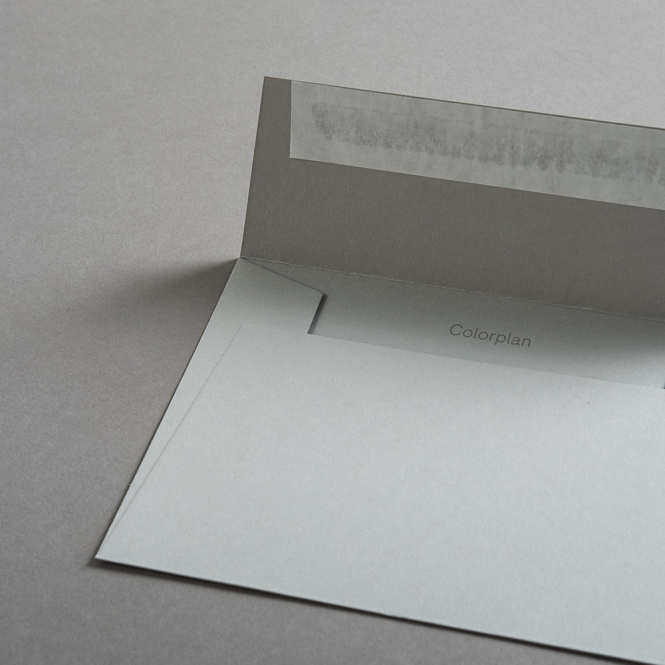 Colorplan Buste DIN B6 lembo di chiusura diritto Grigio