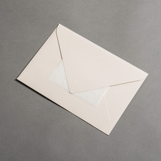Colorplan Couverts DIN B6 spitze Klappe Sand