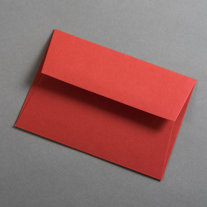 Colorplan Buste DIN C6 Rosso