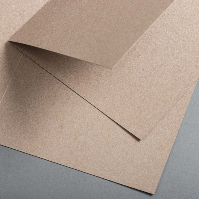 Kraftpapier Klappkarten quadratisch 148 x 148 mm 