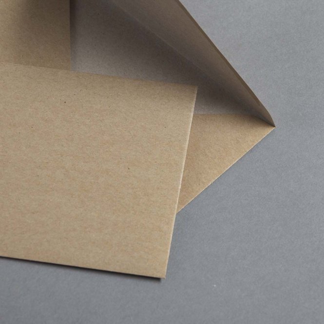 Kraftpapier Couverts DIN B6 nassklebend 