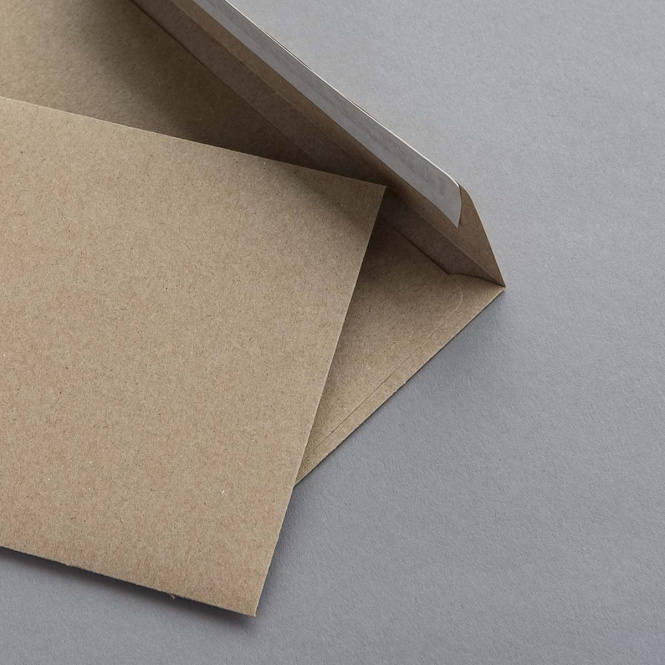 Kraftpapier Couverts DIN C6 haftklebend 