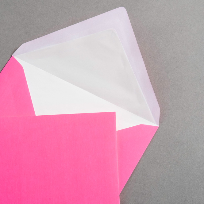 Enveloppes Fluo DIN C6 - Rose Néon 