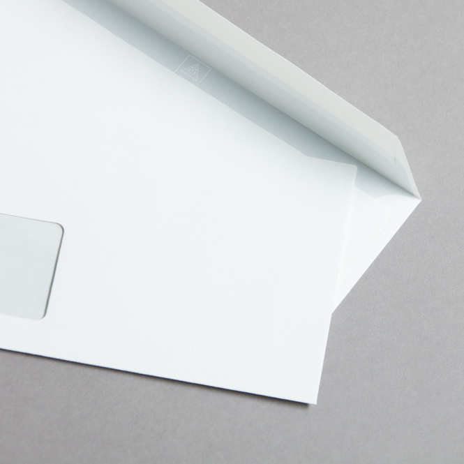 Opaline Couverts DIN lang mit Fenster 