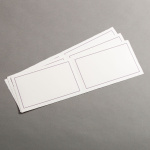 Icon 2 - Echt Bütten (carta a mano) Biglietti con doppia cornice viola Diplomat doppi larghi 