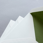 Icon 2 - Creme enveloppes B6 avec doublure couleur Vert olive