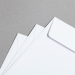Icon 2 - Revolution gerippt Couverts DIN C5 Hochweiss | ohne Futter