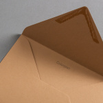 Icon 2 - Colorplan Couverts DIN B6 nassklebend spitze Klappe Cappuccino