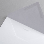 Icon 2 - Colorplan Buste DIN B6 lembo di chiusura appuntito gommata Grigio chiaro