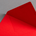 Icon 2 - Colorplan Buste DIN B6 lembo di chiusura appuntito gommata Rosso chiaro