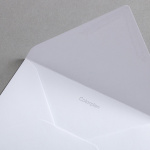 Icon 2 - Colorplan Buste DIN B6 lembo di chiusura appuntito gommata Bianco neve