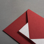 Icon 2 - Colorplan Buste DIN B6 lembo di chiusura appuntito Rosso scuro