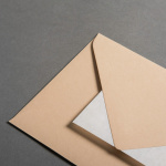 Icon 2 - Colorplan Buste DIN B6 lembo di chiusura appuntito Noce
