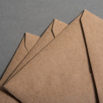 Icon 2 - Kraftpapier Couverts DIN C6 nassklebend 25 Stück