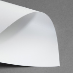 Icon 2 - Metallic schimmernd Klappkarten 150 x 150 mm Weiss Silberschimmer 