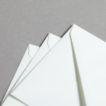 Icon 2 - Opaline Couverts DIN C6 mit Futter 25 Stück