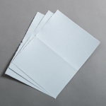 Icon 3 - Carte di carta fatte a mano alte doppio French Blue 113 x 175 mm 