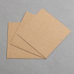 Icon 3 - Carta kraft mini biglietti semplice 90 x 90 mm 