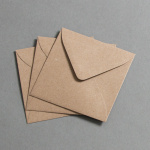 Icon 3 - Kraftpapier Couverts quadratisch 100 x 100 mm nassklebend 