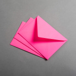 Icon 3 - Enveloppes Fluo DIN C6 - Rose Néon 