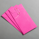 Icon 3 - Couvert DIN lang mit Bindfadenverschluss Rosa 