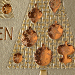 Icon 4 - 3 Weihnachtsbäume kupfergeprägt - 25 Stück 
