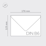 Icon 5 - Colorplan Enveloppes DIN B6 rabat à pointe 