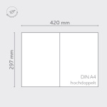Icon 5 - Cartes de papier d'arches A4 double haut 
