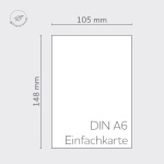 Icon 5 - Büttenkarten DIN A6 einfach 