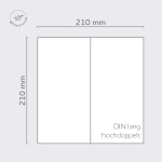 Icon 5 - Opaline Karten DIN lang Hochdoppelt 