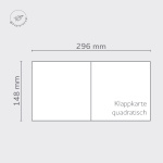 Icon 5 - Cartoline ad acquerello Naturale doppi alti 148 x 148 mm 
